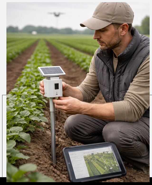 IoT мониторинг сельскохозяйственных полей и контроля в Воркуте