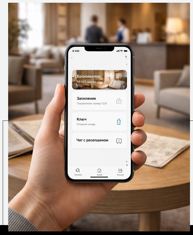 Мобильное приложение для гостей отеля в Воркуте, управление сервисом